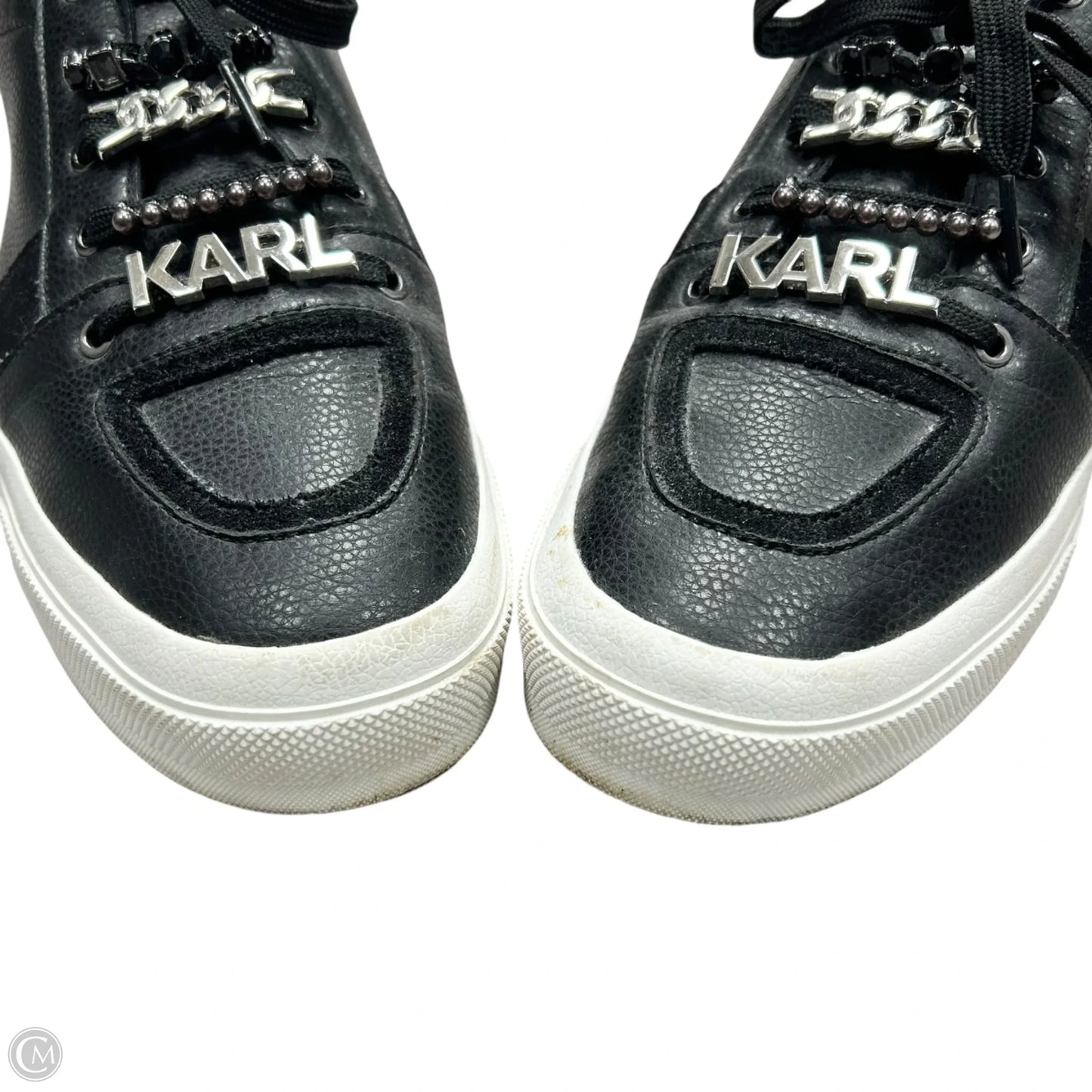 Shoes Designer By Karl Lagerfeld In Black, Size: 11