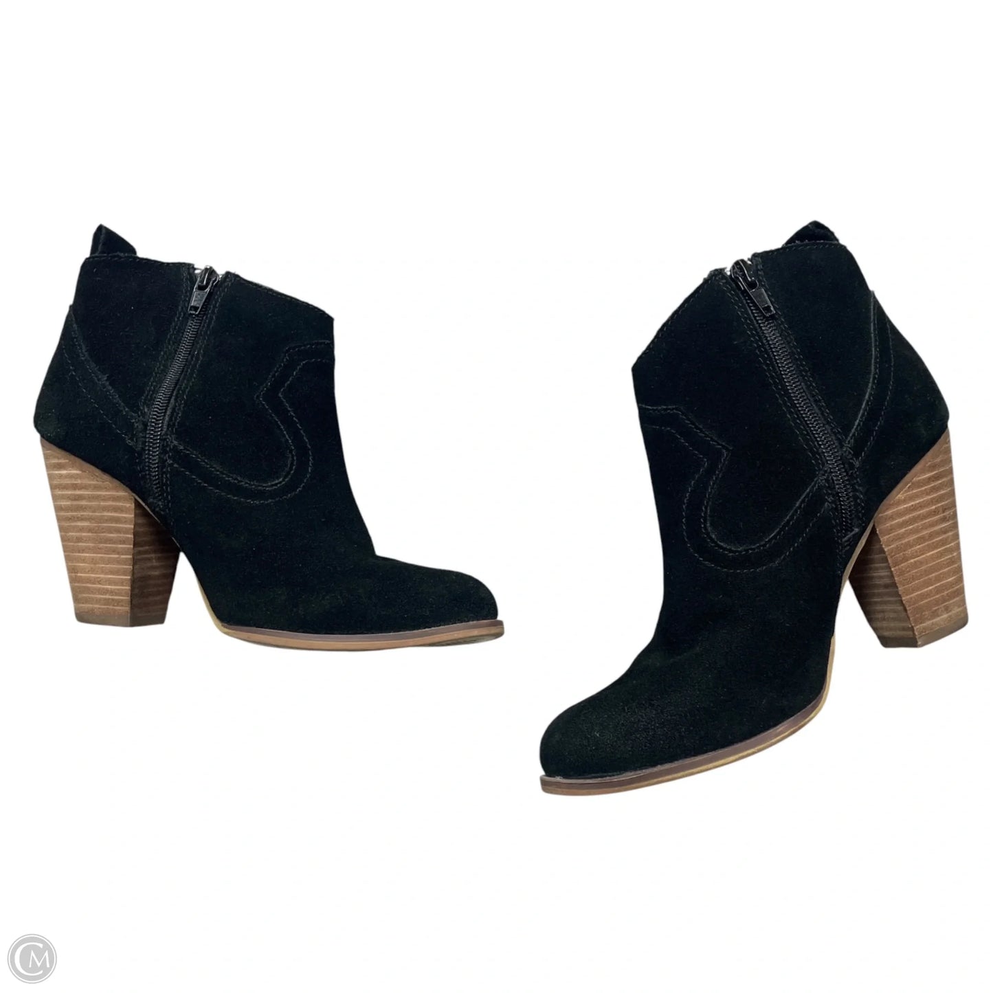 Boots Ankle Heels By Steve Madden In Black, Size: 7