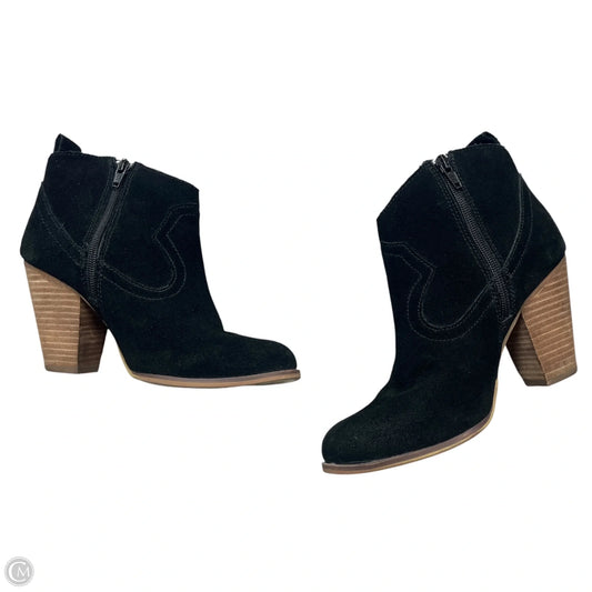 Boots Ankle Heels By Steve Madden In Black, Size: 7