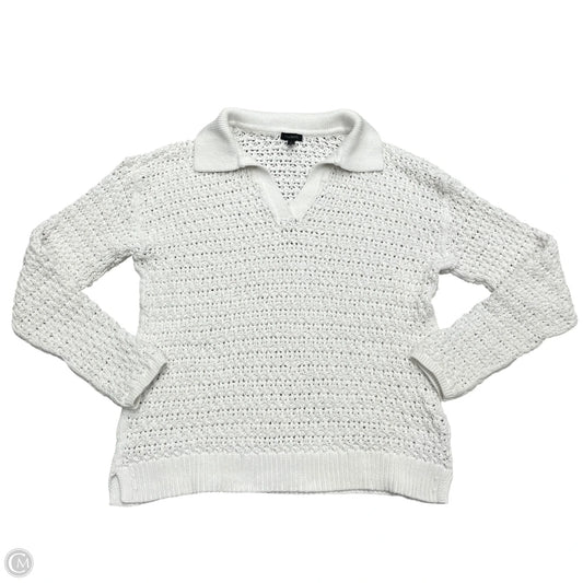 Sweater By Talbots In White, Size: M