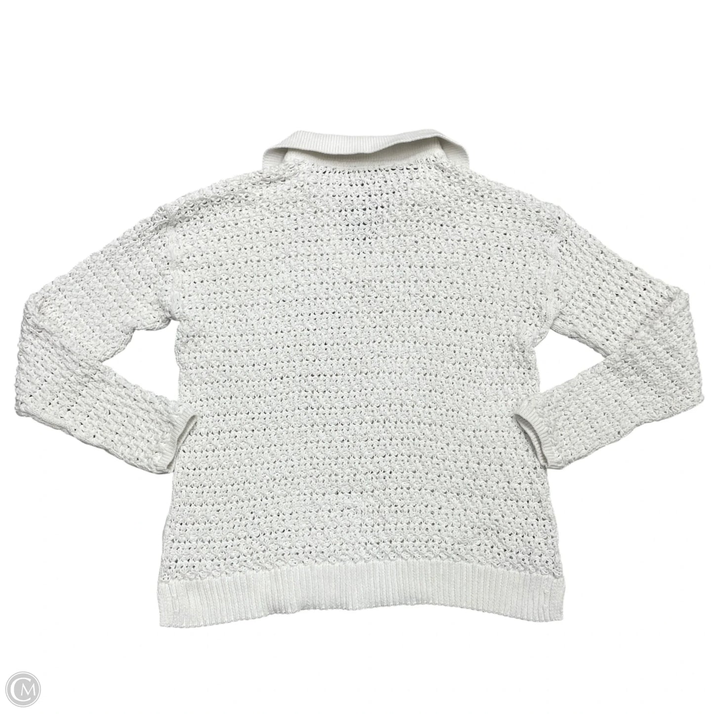 Sweater By Talbots In White, Size: M