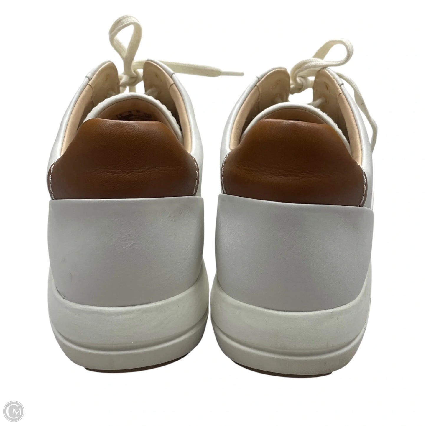 Shoes Sneakers By Clarks In Cream, Size: 12