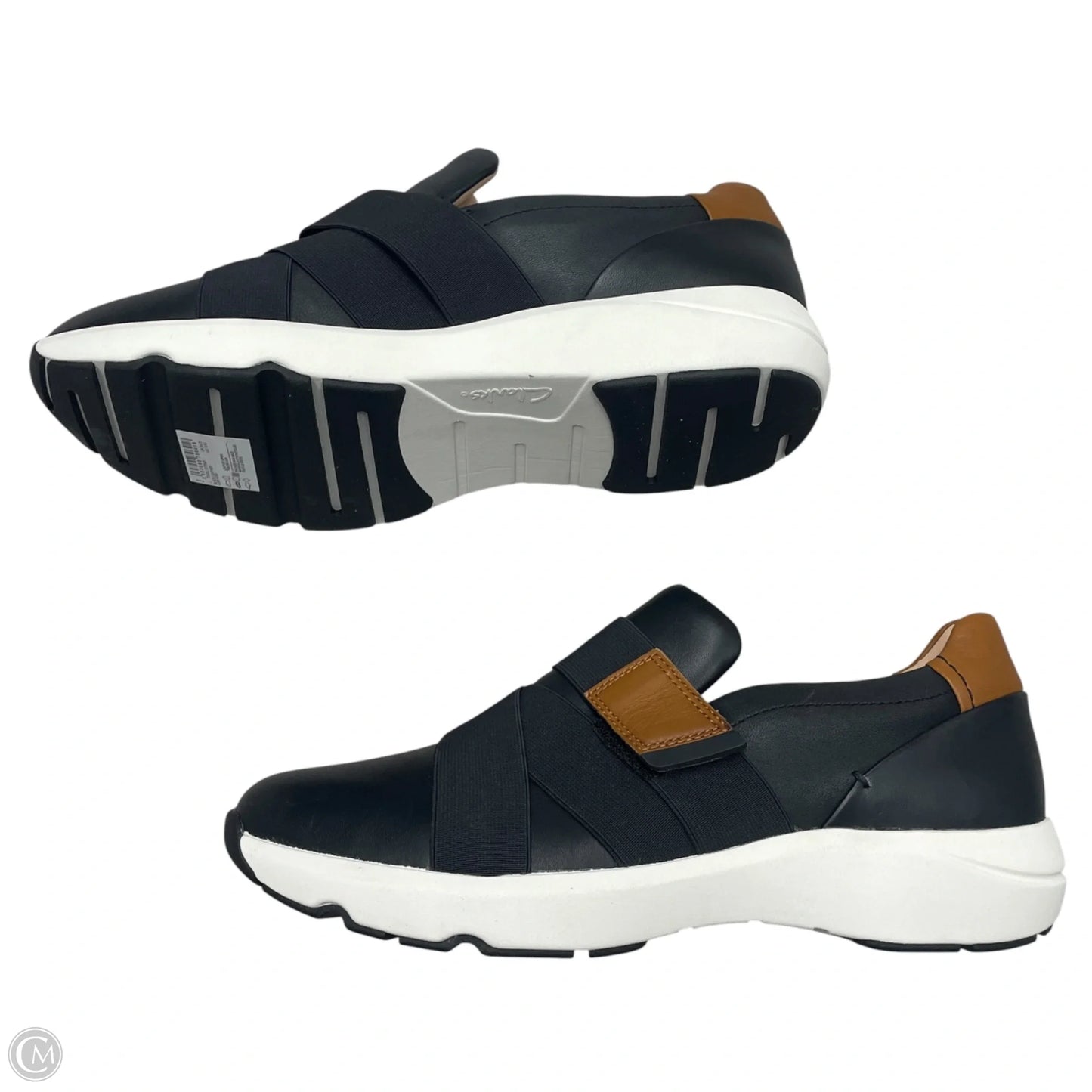 Shoes Sneakers By Clarks In Black, Size: 12