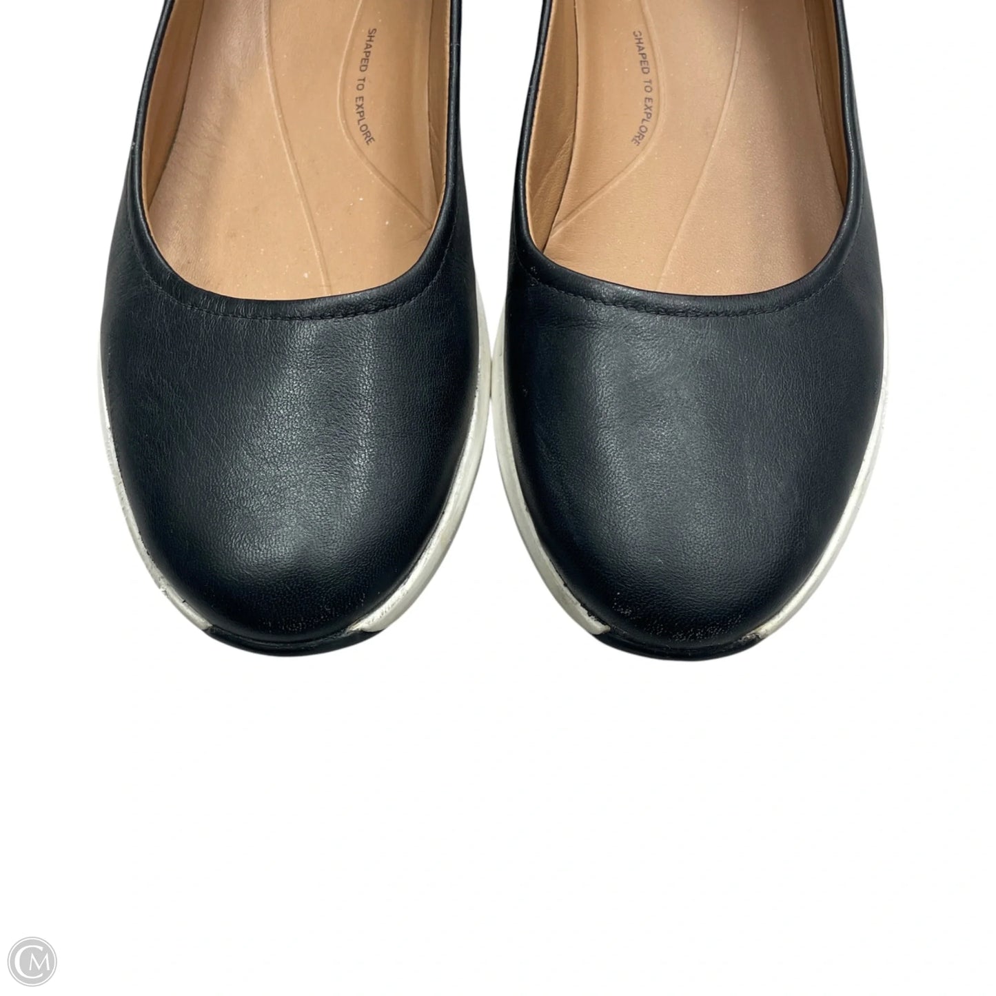 Shoes Flats By Clarks In Black, Size: 12