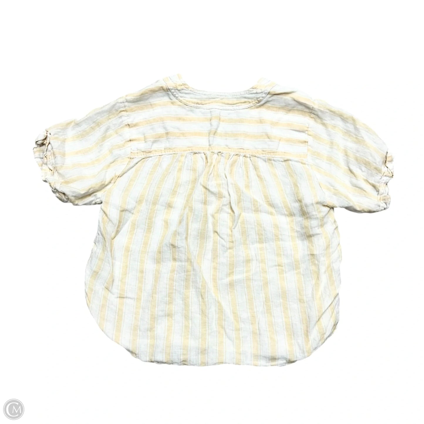 Top Short Sleeve By Pilcro In Cream & White, Size: S
