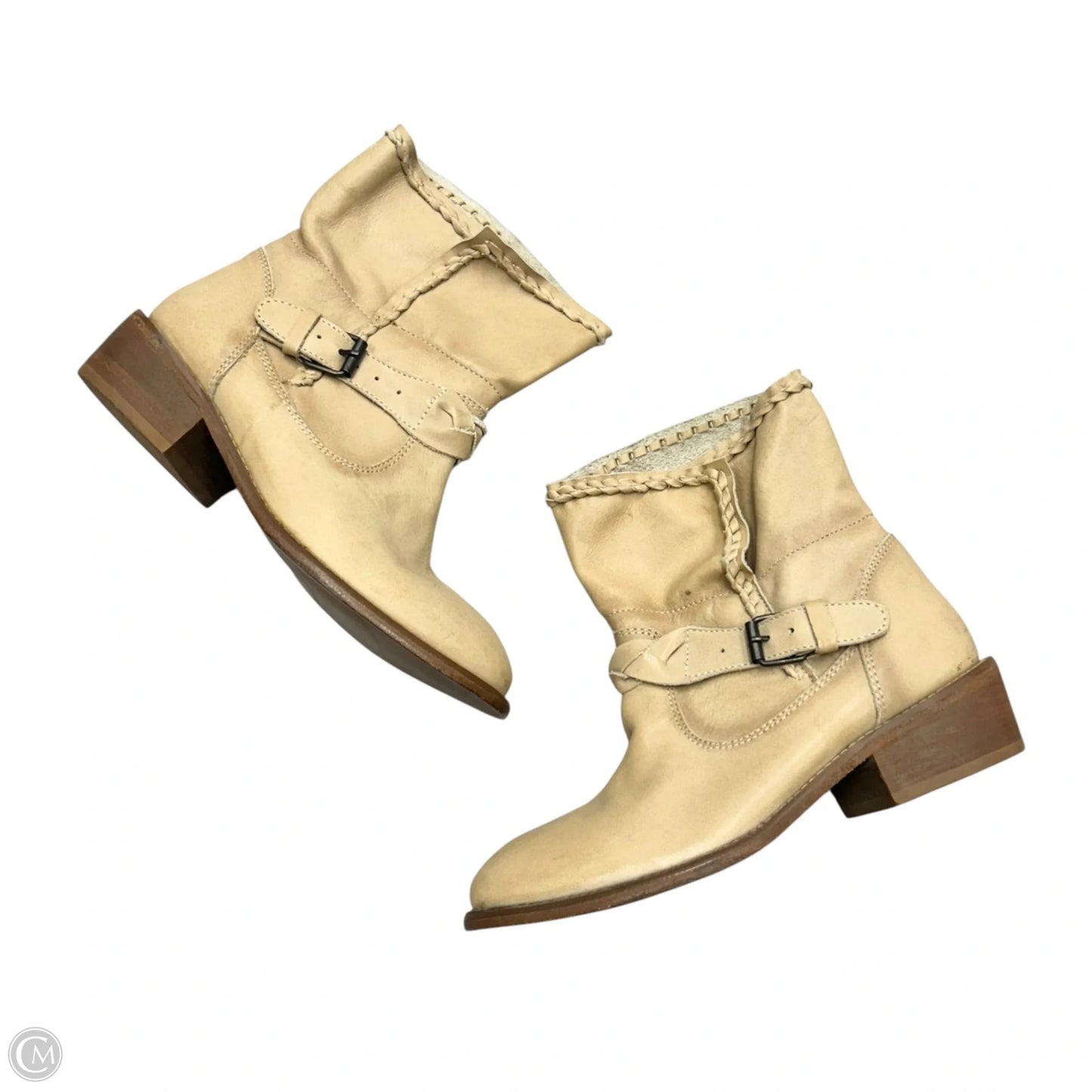 Boots Ankle Flats By Musse & Cloud In Tan, Size: 7