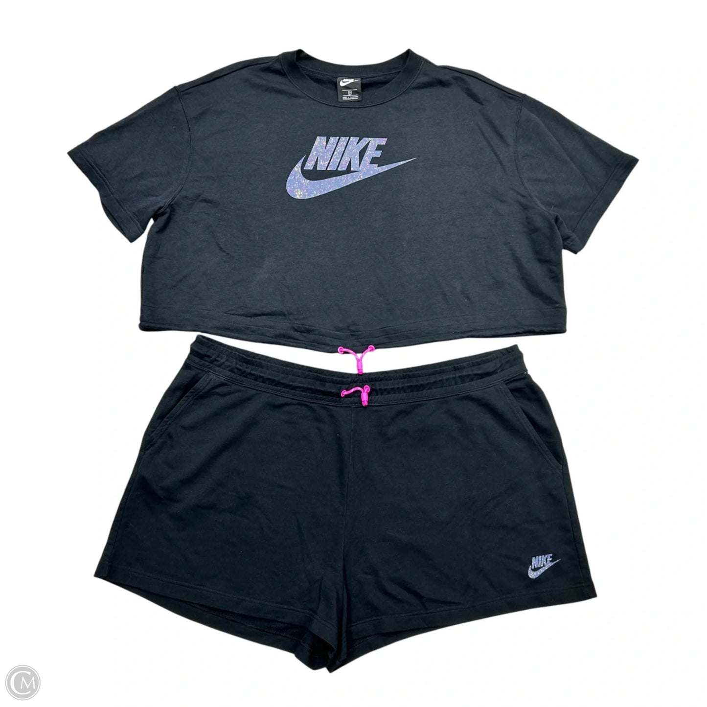 Lounge Set Shorts By Nike Apparel In Black, Size: 3x