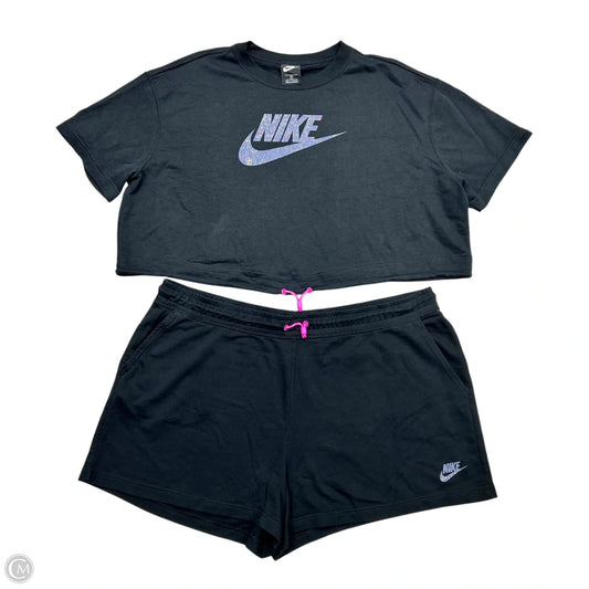 Lounge Set Shorts By Nike Apparel In Black, Size: 3x