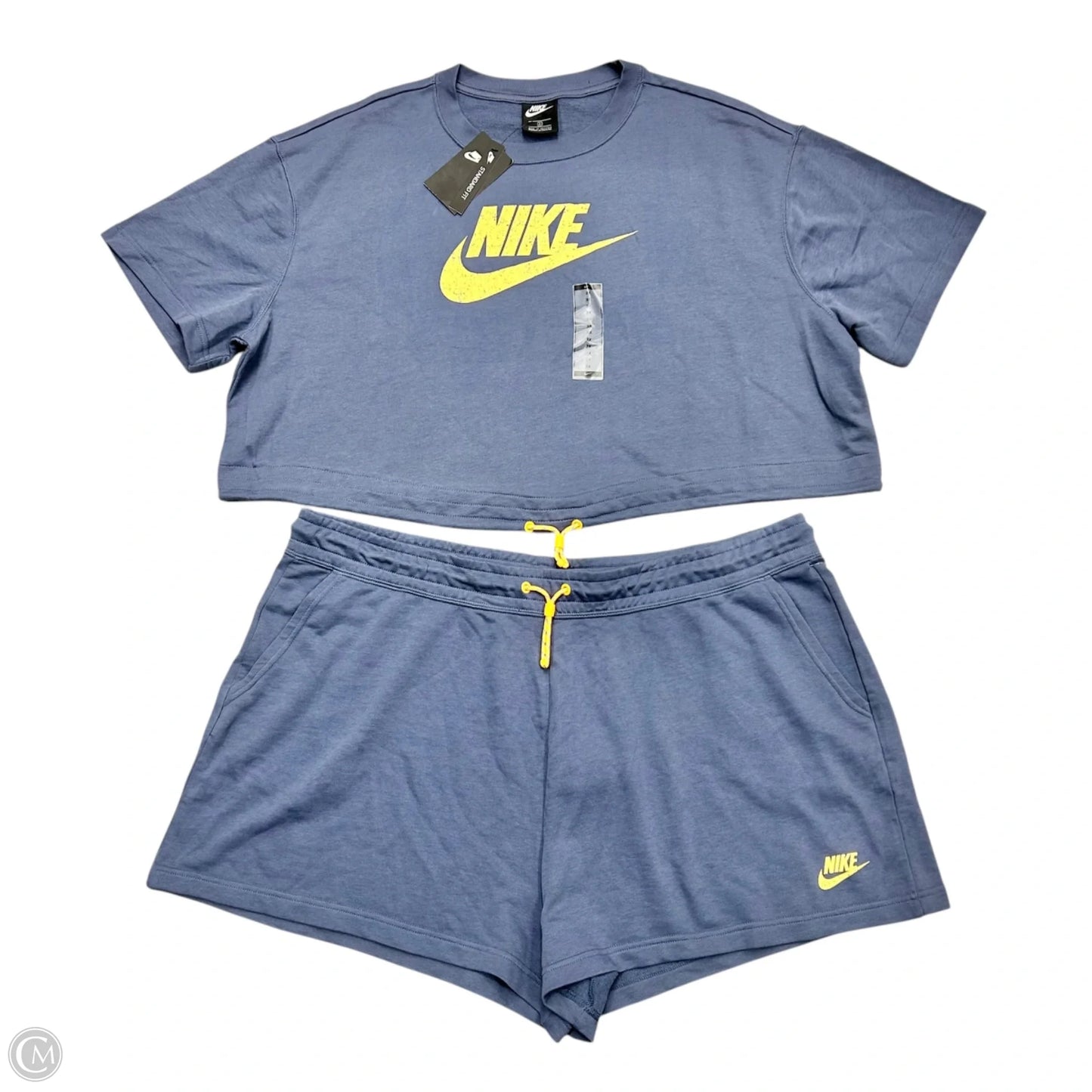 Lounge Set Shorts By Nike Apparel In Blue, Size: 3x