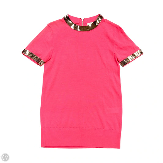 Top Short Sleeve Designer By Kate Spade In Hot Pink, Size: S