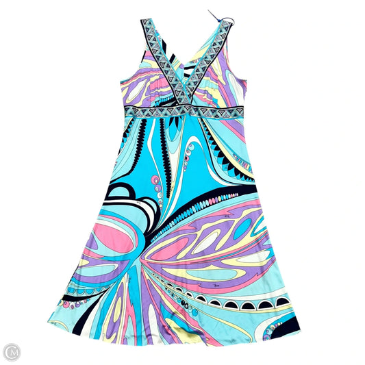 Dress Luxury Designer By Emilio Pucci In Multi-colored, Size: L