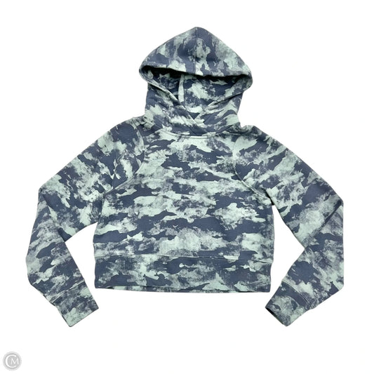 Athletic Sweatshirt Hoodie By Lululemon In Blue, Size: Xs