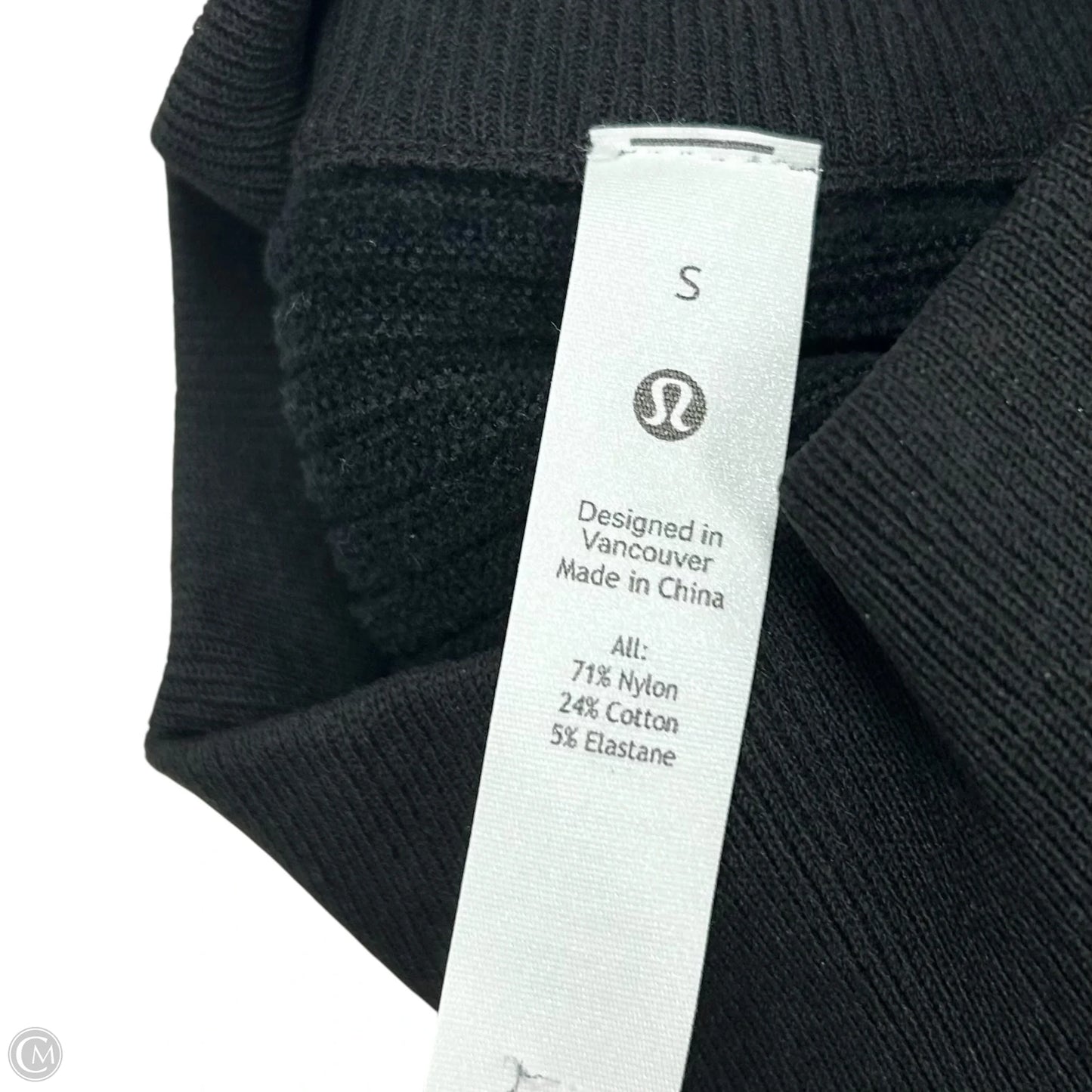 Top Long Sleeve By Lululemon In Black, Size: S