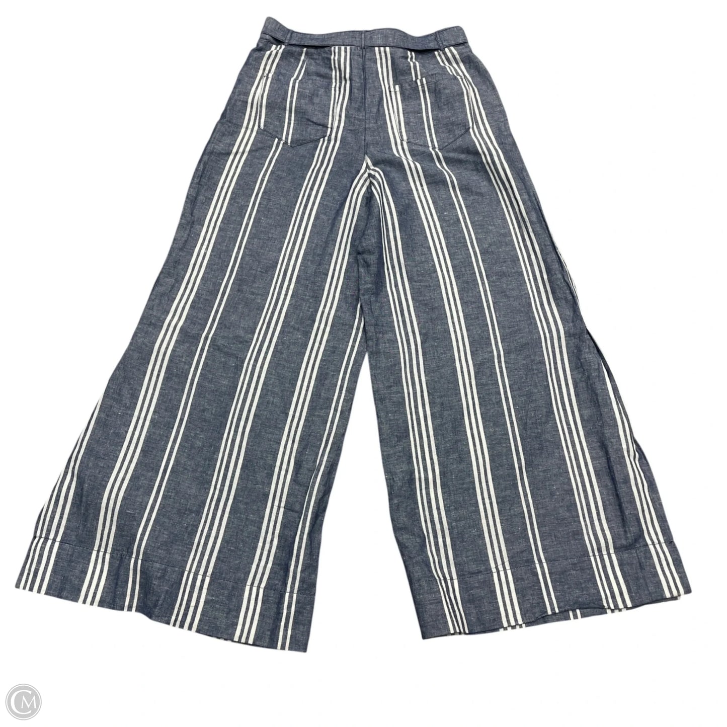 Pants Wide Leg By Anthropologie In Blue & White, Size: 12