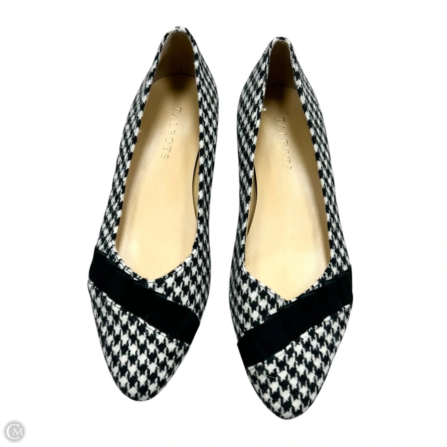 Shoes Flats By Talbots In Black & White, Size: 7