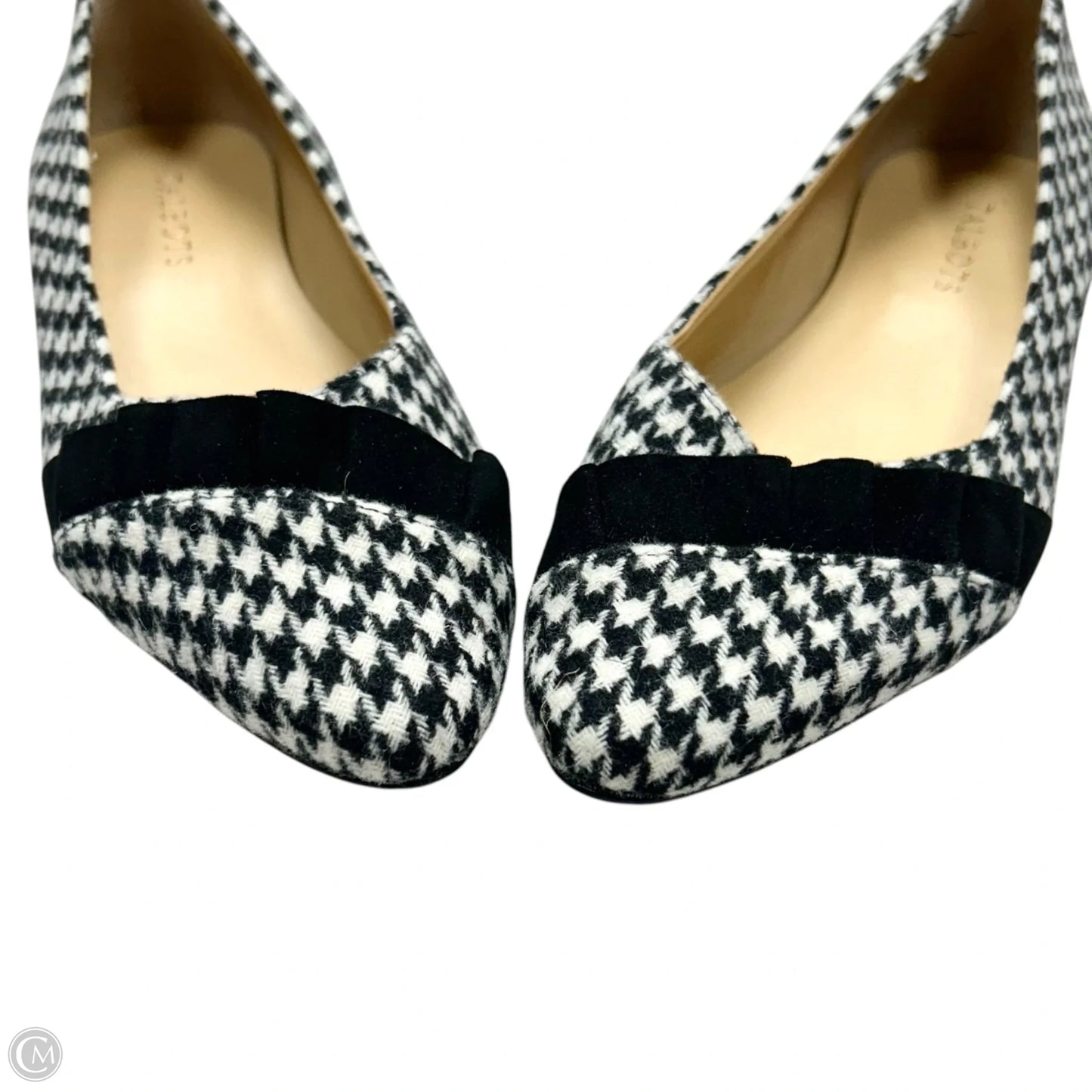 Shoes Flats By Talbots In Black & White, Size: 7