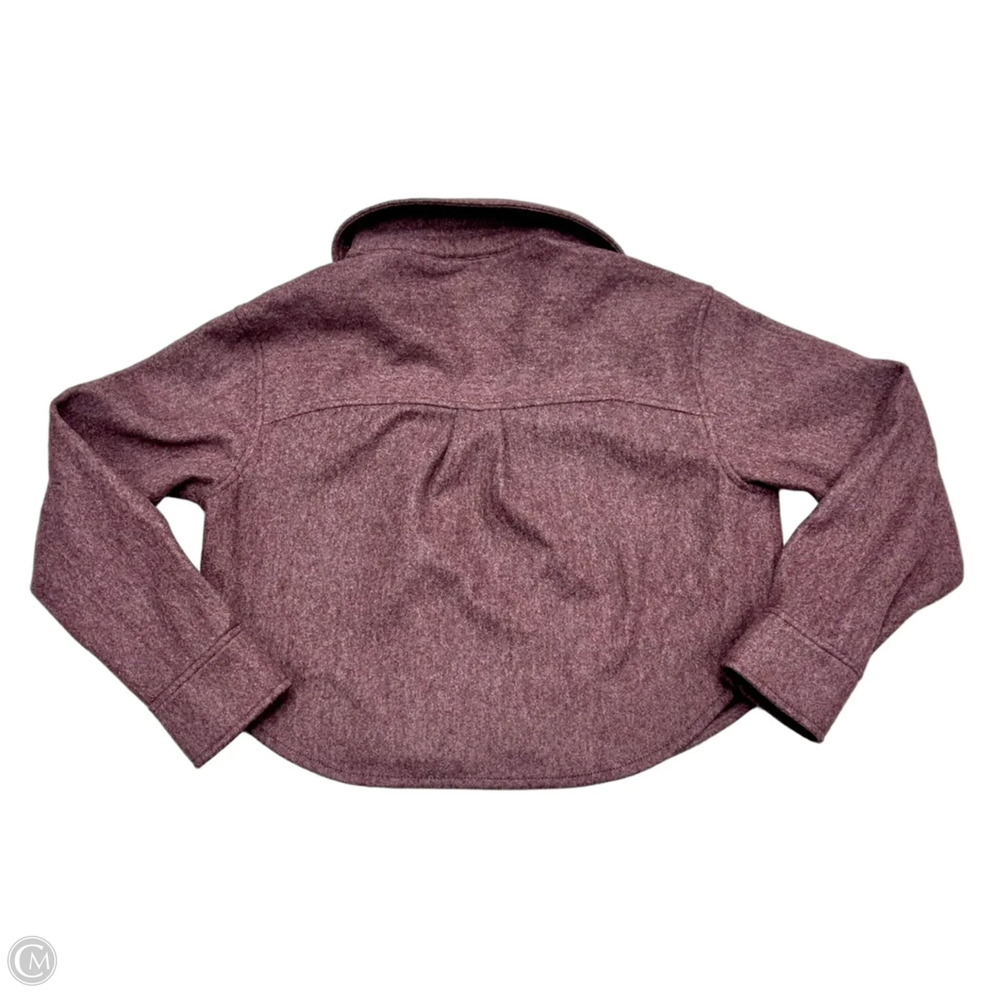Jacket Shirt By Bp In Maroon, Size: Xs