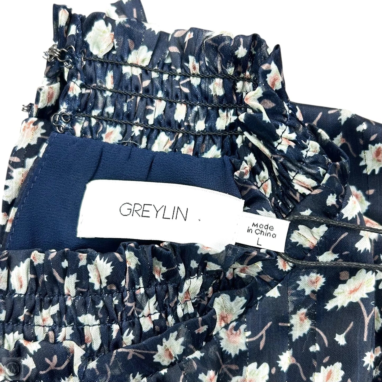 Dress Casual Short By Greylin In Navy, Size: L