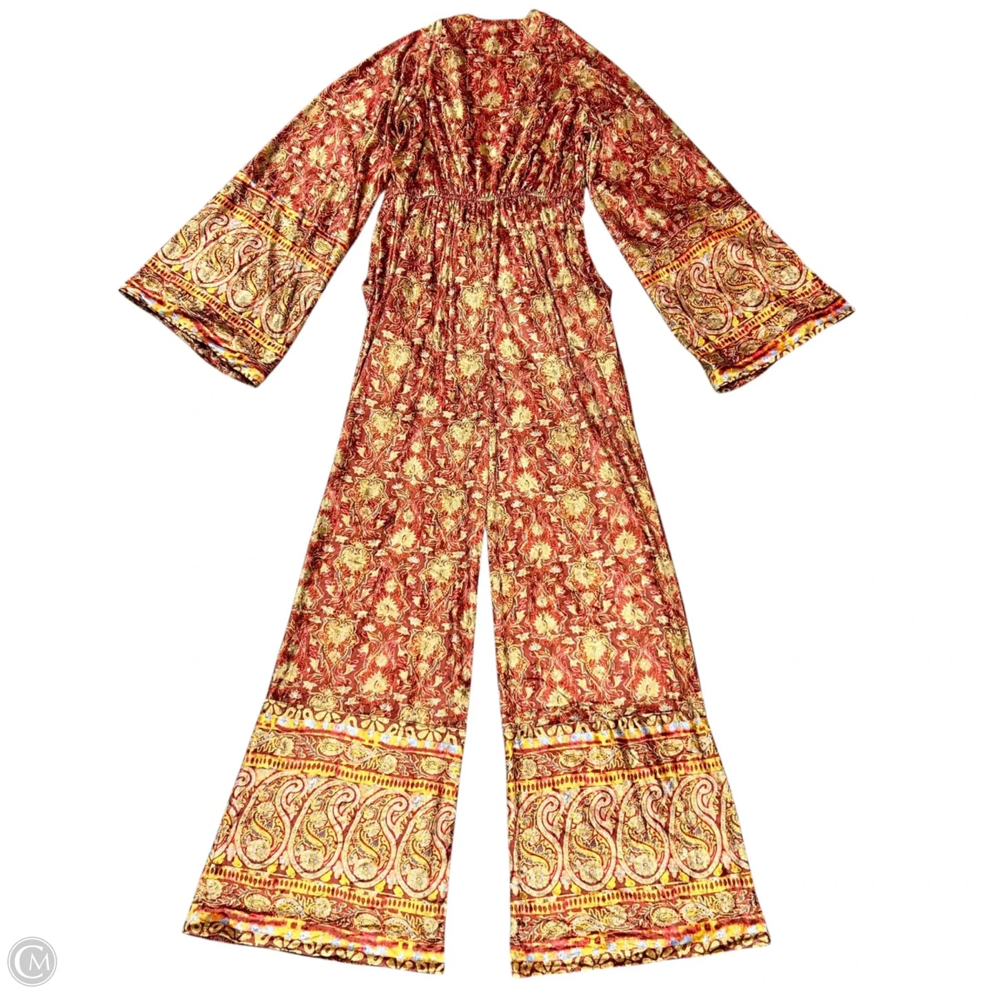 Jumpsuit By Free People In Red & Yellow, Size: S