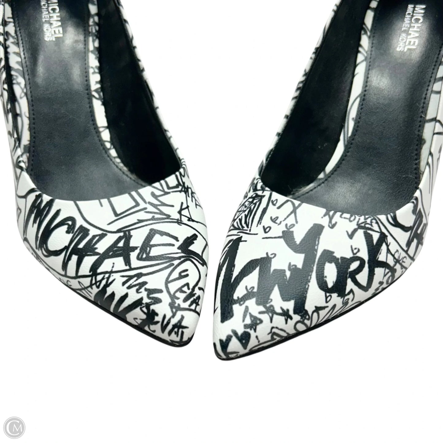 Shoes Heels Stiletto By Michael By Michael Kors In Black & White, Size: 8