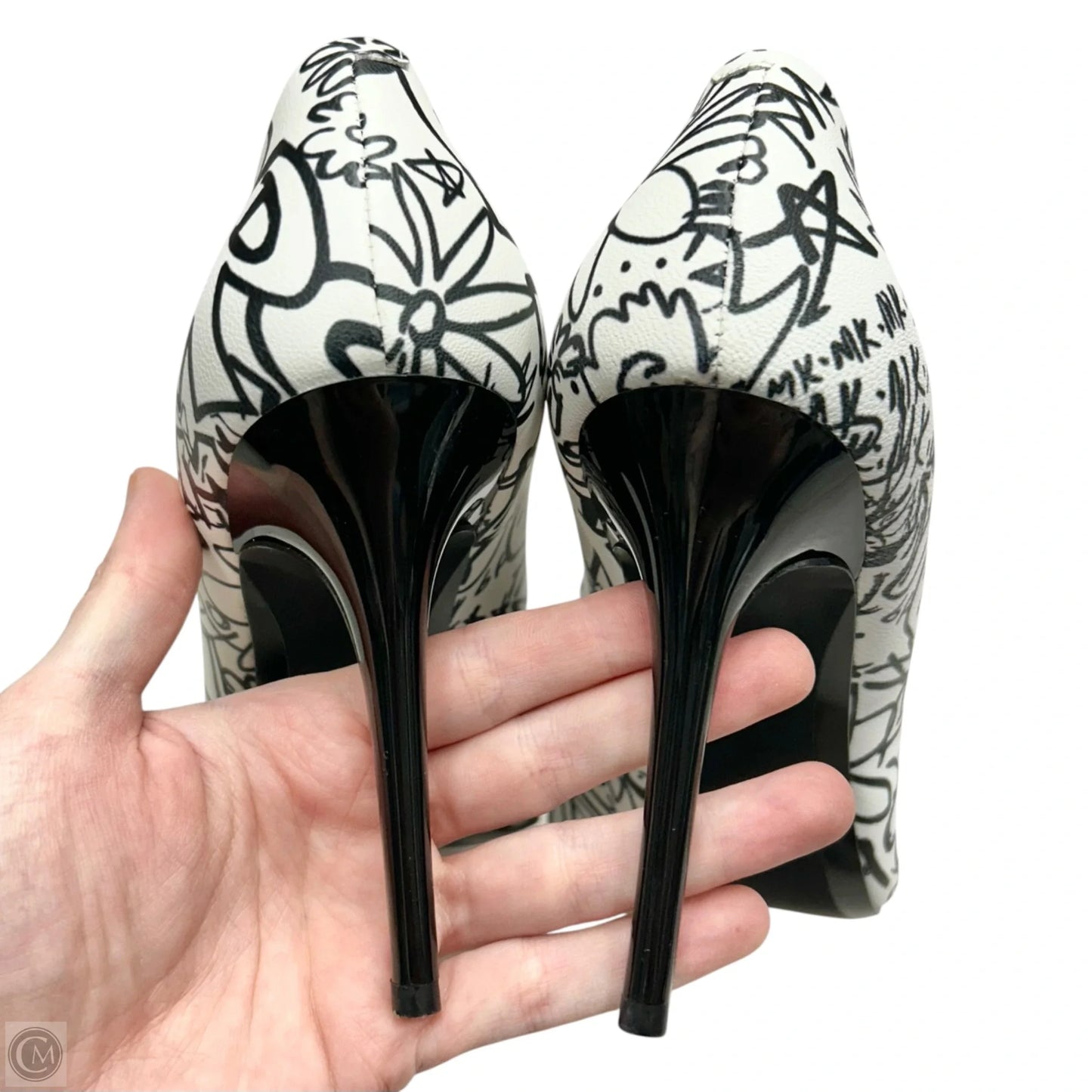 Shoes Heels Stiletto By Michael By Michael Kors In Black & White, Size: 8