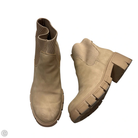 Boots Ankle Heels By Madden Girl In Tan, Size: 8