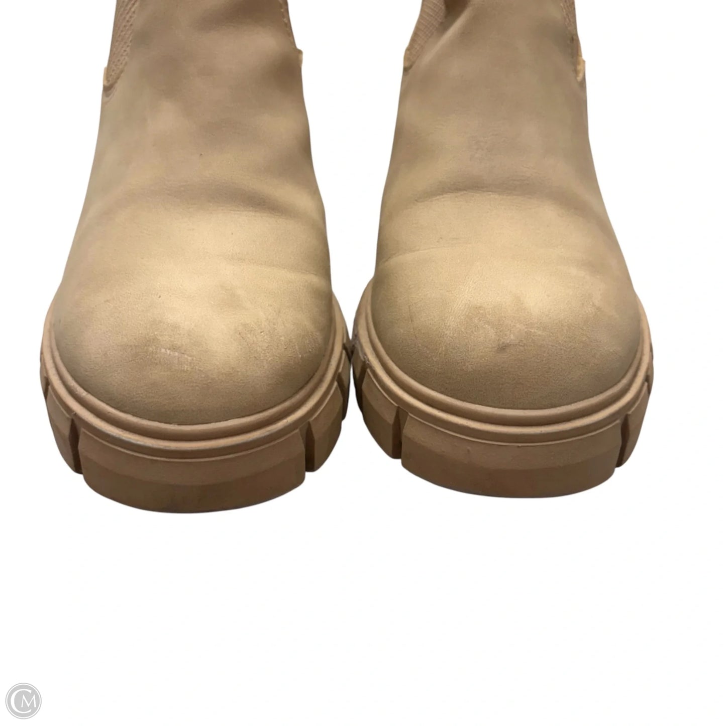 Boots Ankle Heels By Madden Girl In Tan, Size: 8