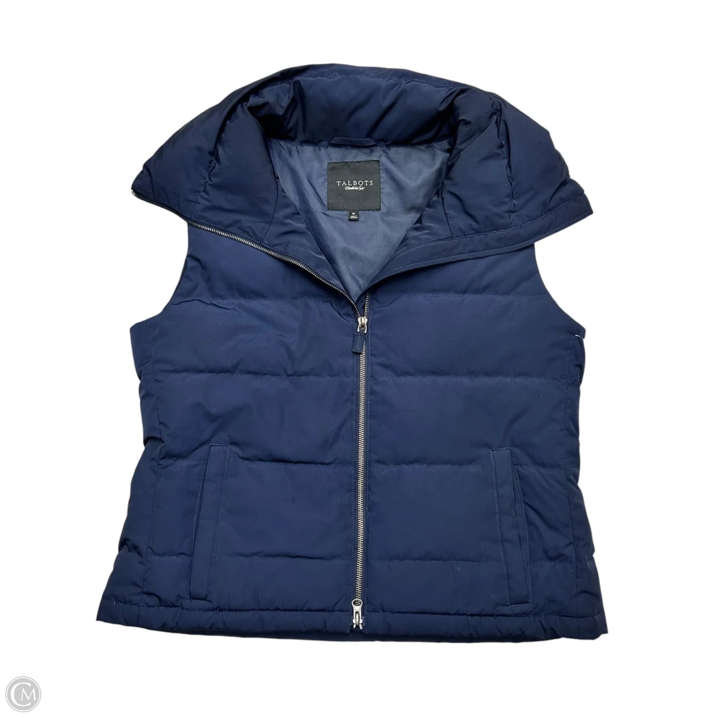 Vest Puffer & Quilted By Talbots In Navy, Size: M