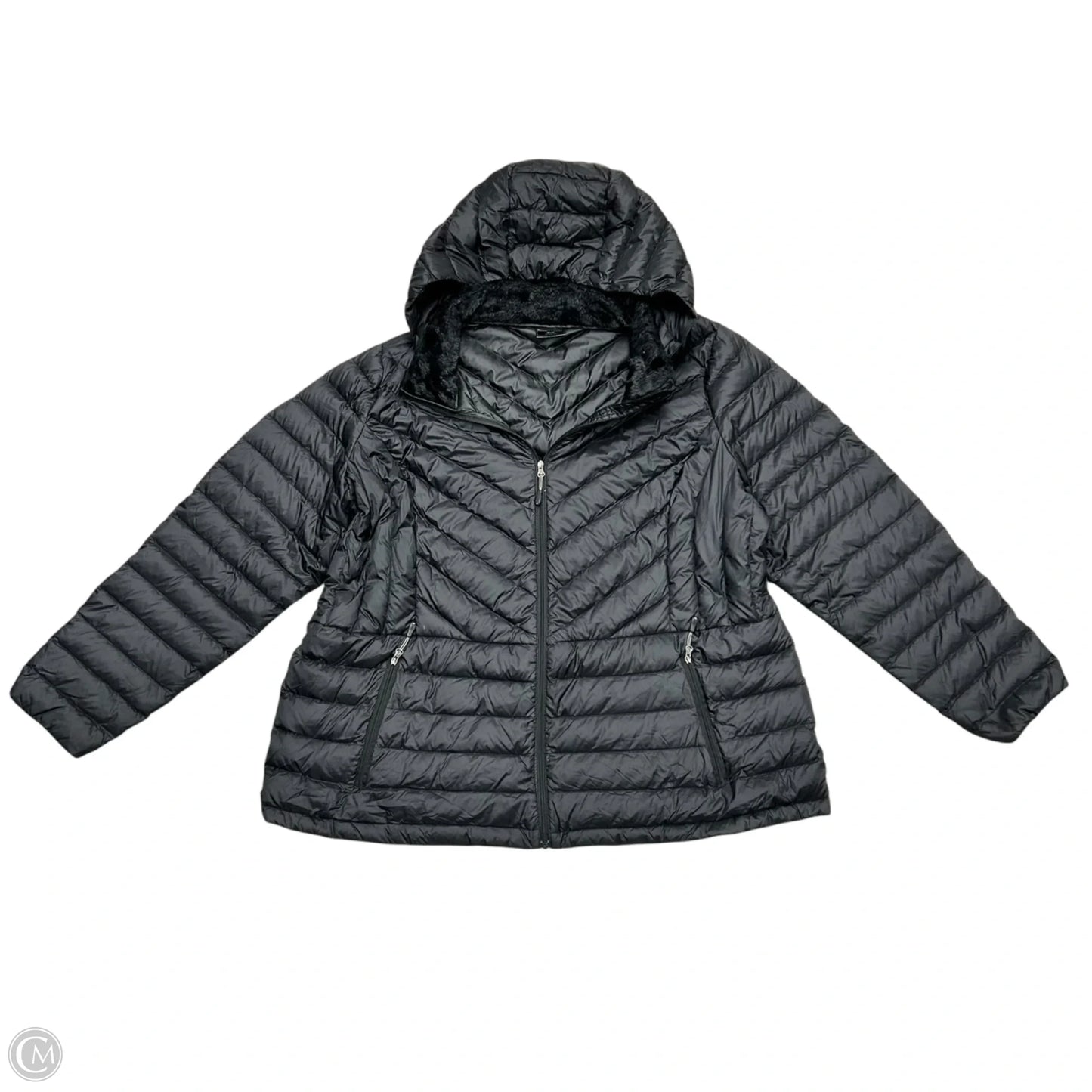 Jacket Puffer & Quilted By 32 Degrees In Black, Size: 1x