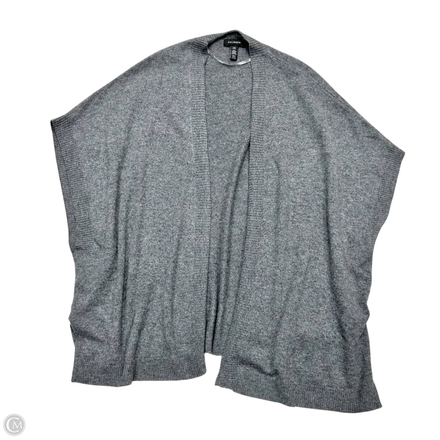 Sweater Cardigan Cashmere By Halogen In Grey, Size: Osfm