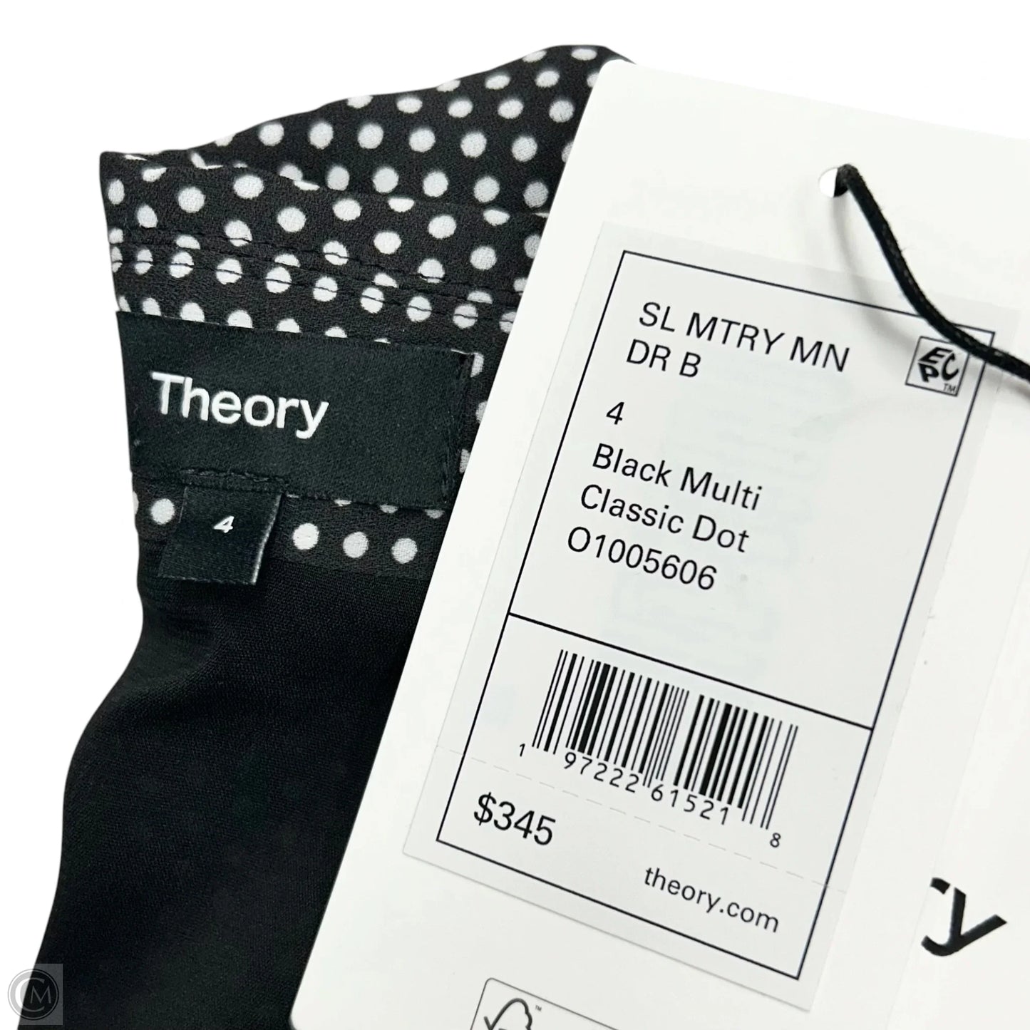 Dress Casual Short By Theory In Black & White, Size: S