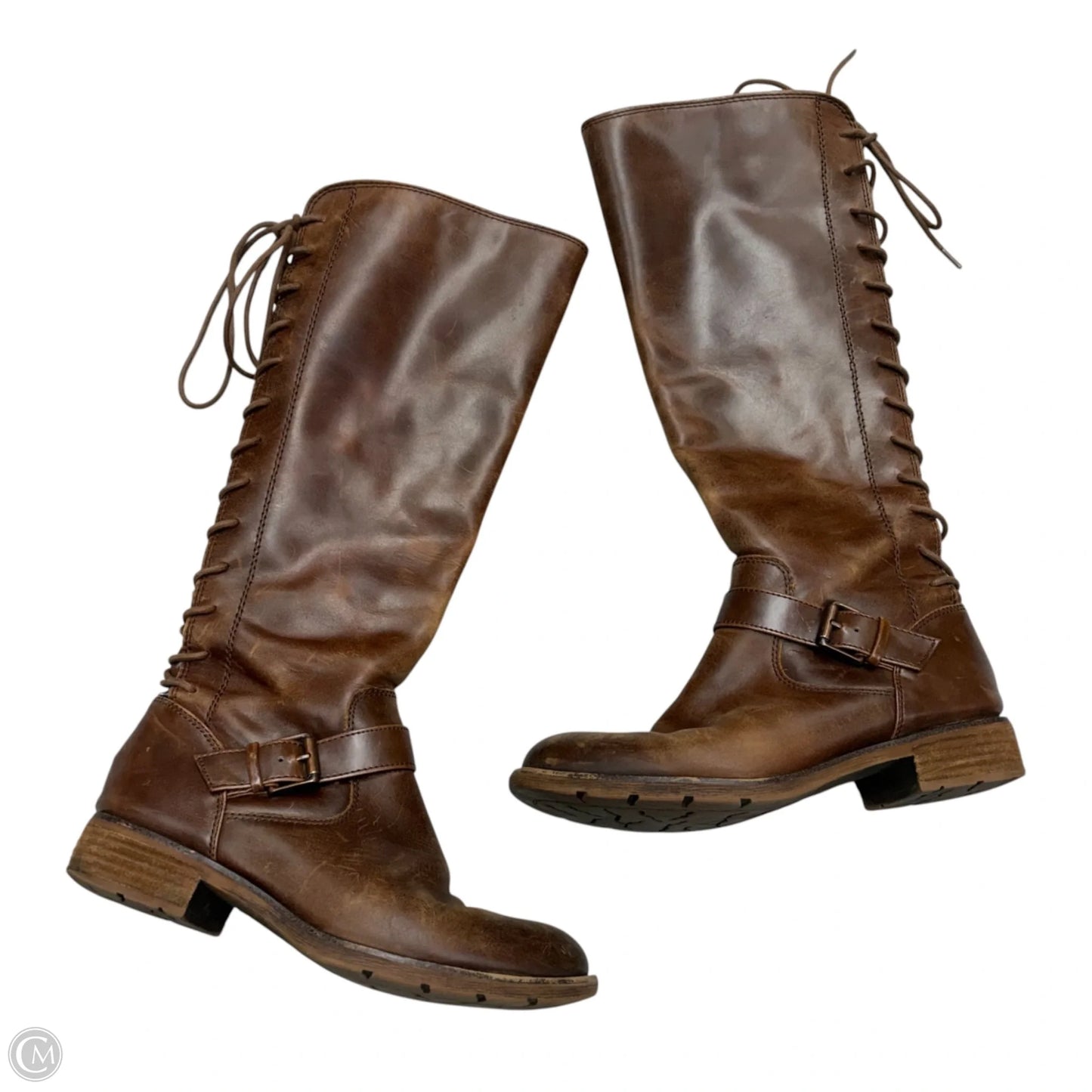 Boots Knee Flats By Sofft In Brown, Size: 7