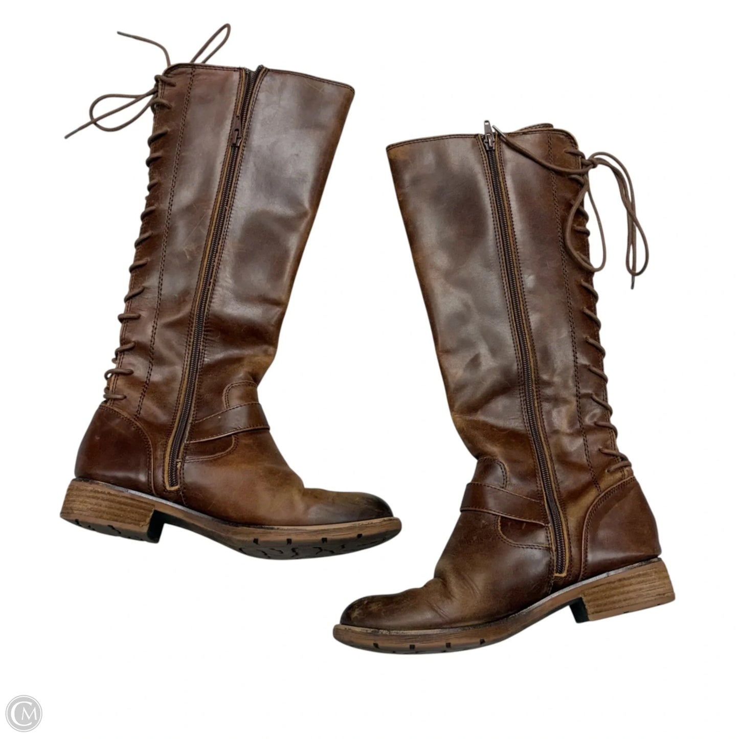 Boots Knee Flats By Sofft In Brown, Size: 7