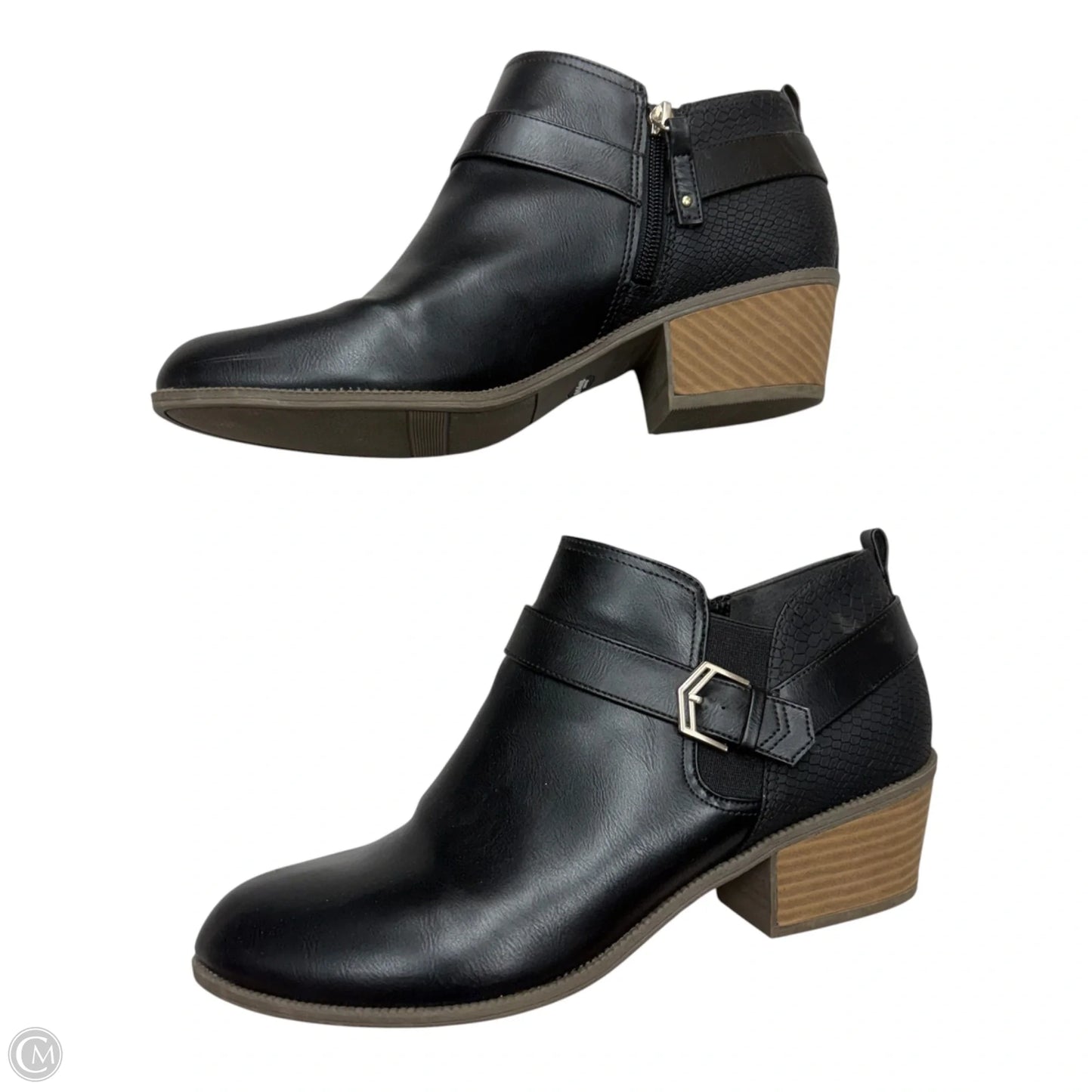 Boots Ankle Heels By Dr Scholls In Black, Size: 10