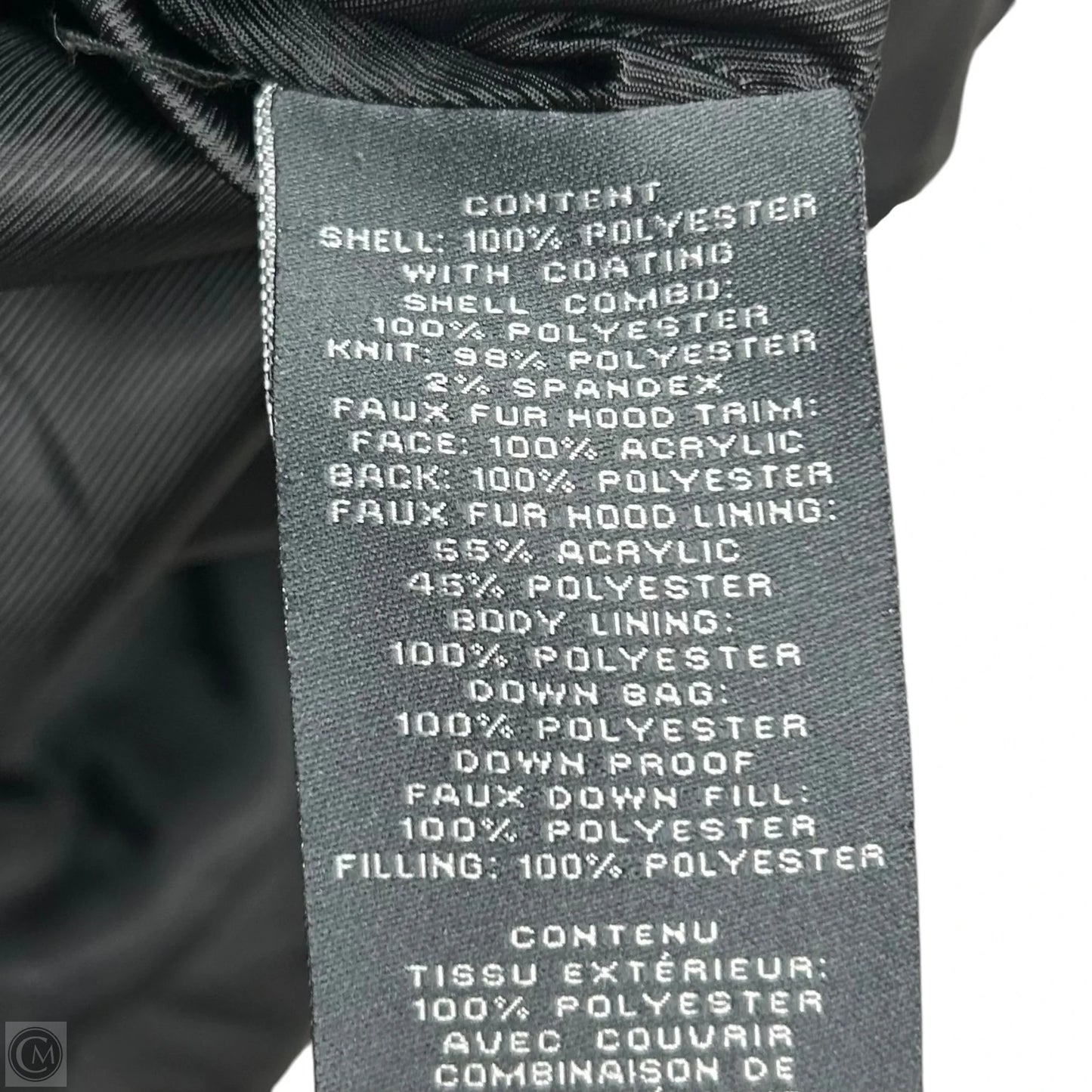 Coat Parka By Vince Camuto In Black, Size: L