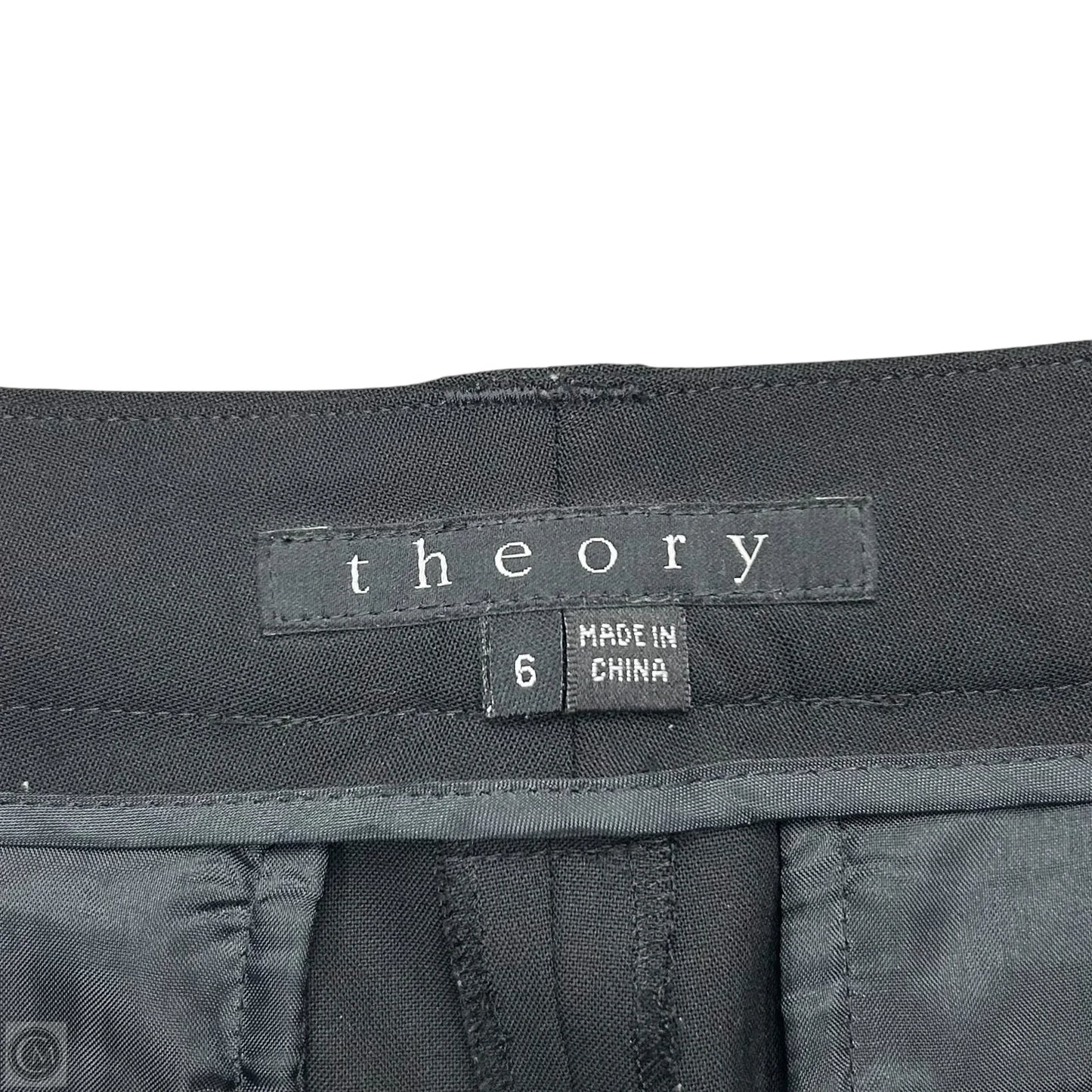 Skirt Mini & Short By Theory In Black, Size: 6