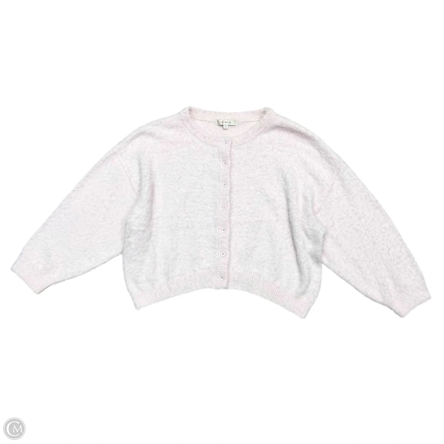 Sweater Cardigan By Flat White In Purple, Size: M