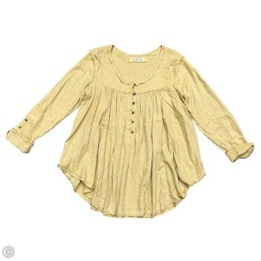 Top Long Sleeve By We The Free In Yellow, Size: L