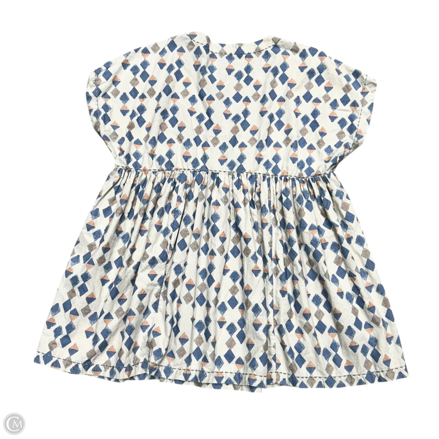 Dress Casual Short By Free People In Blue & Cream, Size: M