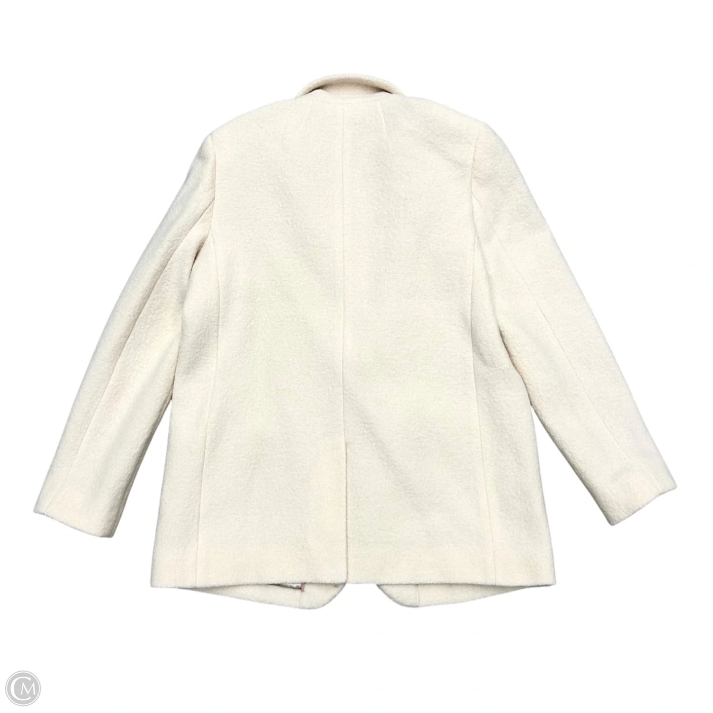 Coat Wool By J. Crew In Cream, Size: M