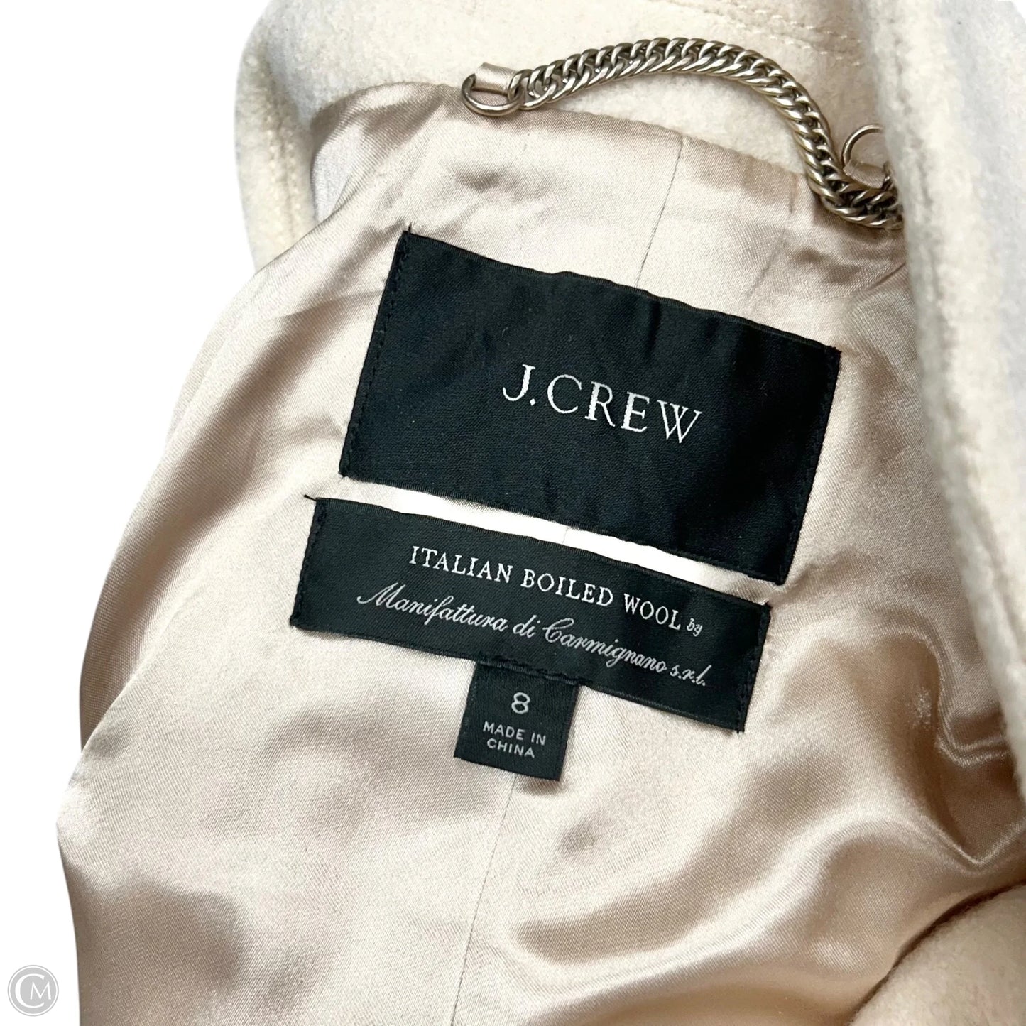 Coat Wool By J. Crew In Cream, Size: M