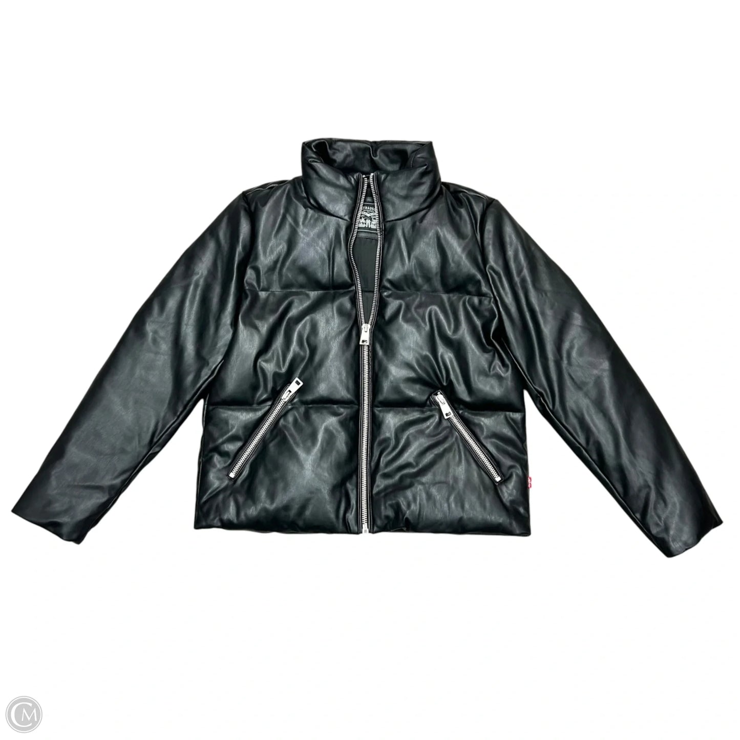 Jacket Puffer & Quilted By Levis In Black, Size: M