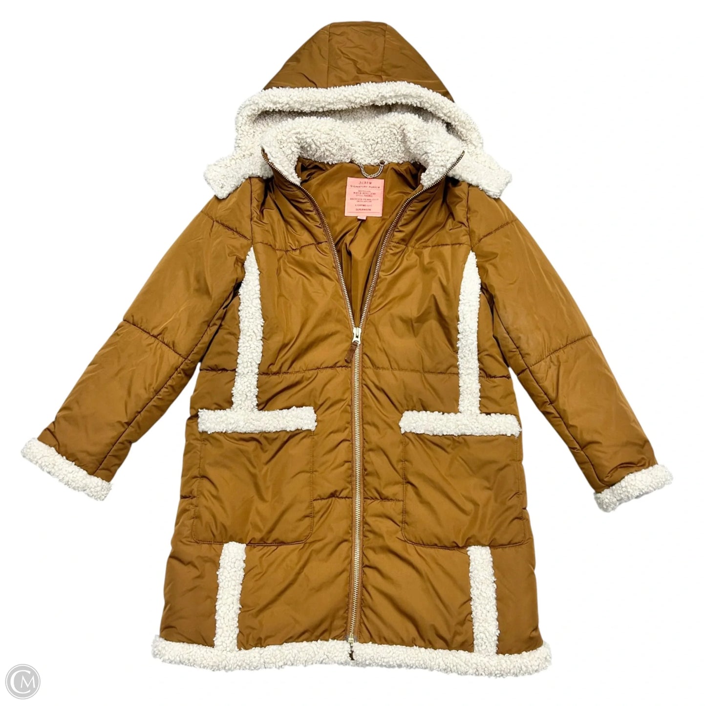 Coat Peacoat By J. Crew In Tan, Size: M