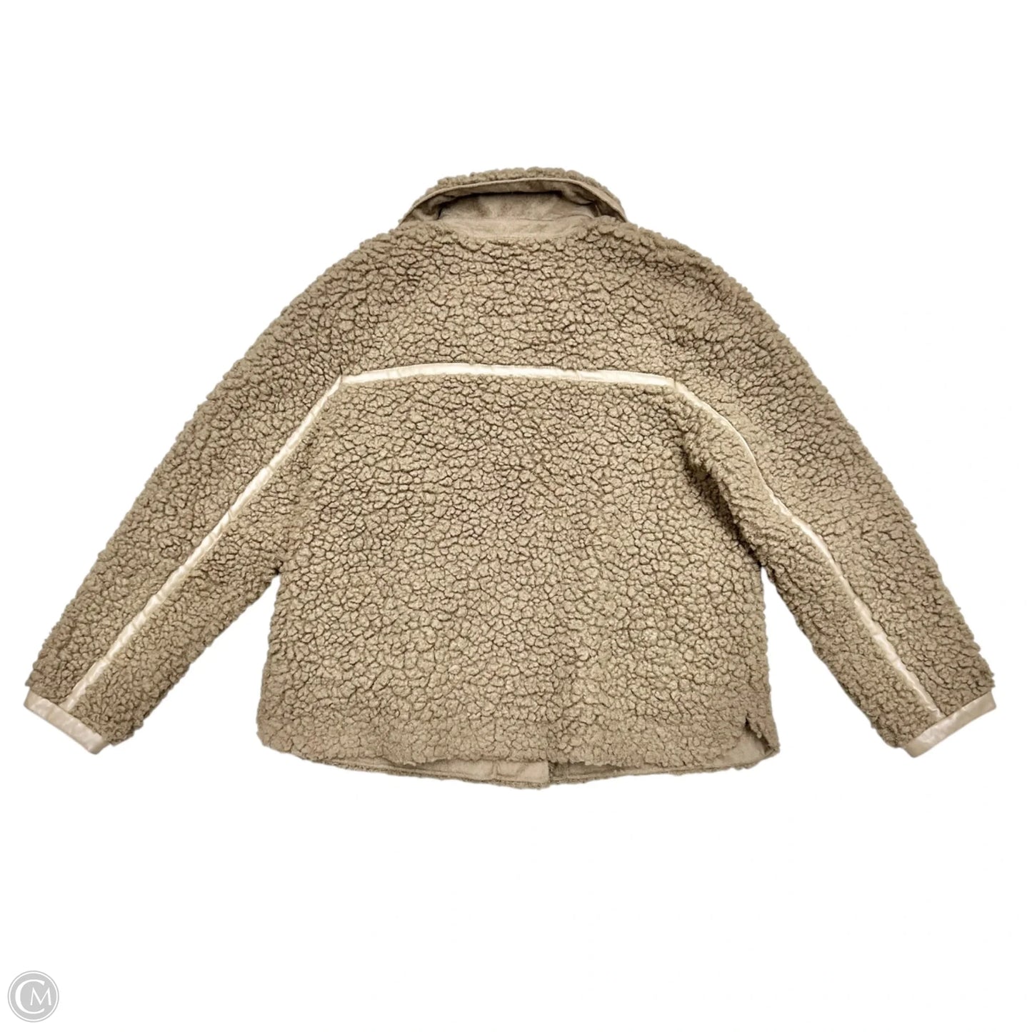 Jacket Faux Fur & Sherpa By Soft Surroundings In Taupe, Size: M