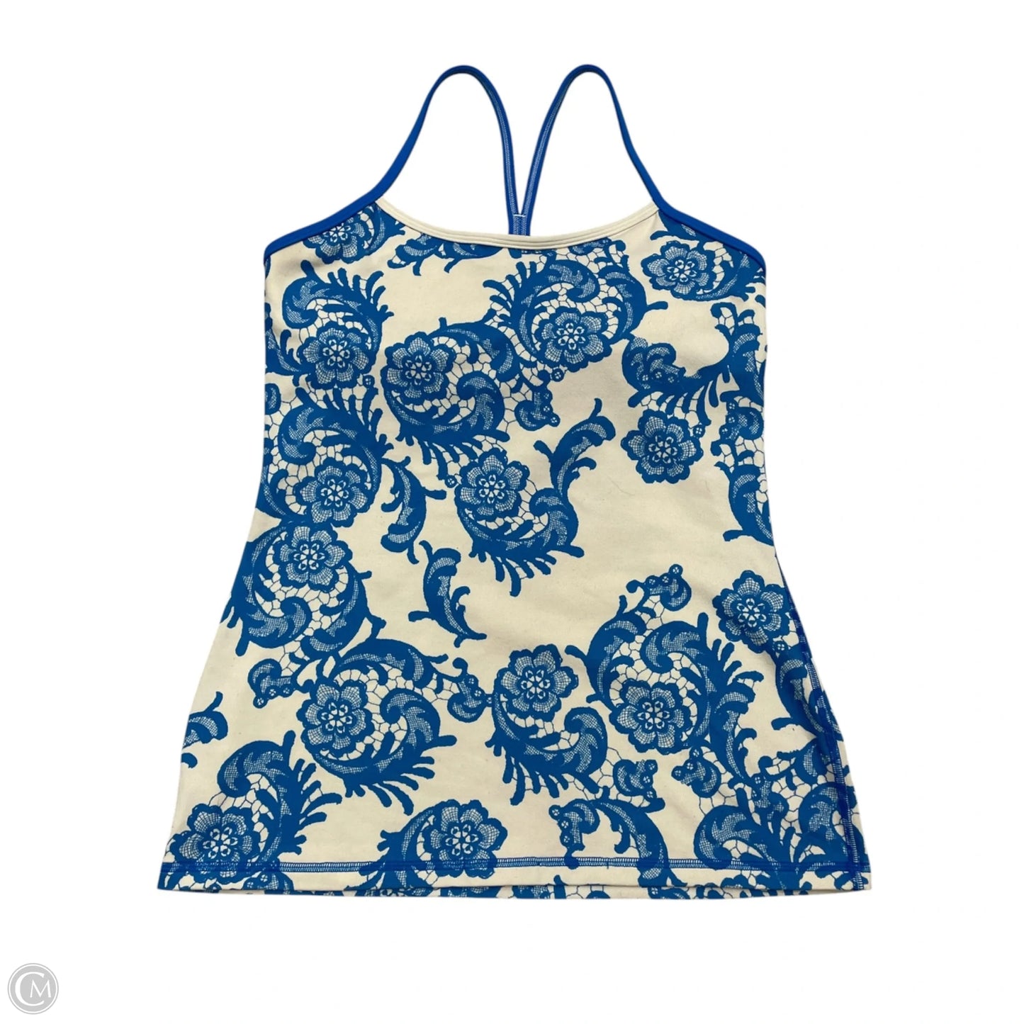 Athletic Tank Top By Lululemon In Blue & White, Size: S