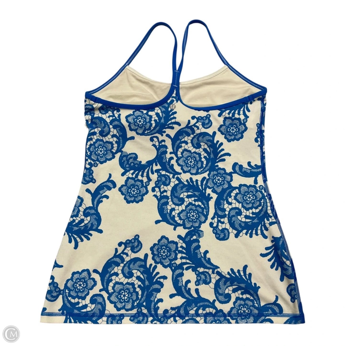 Athletic Tank Top By Lululemon In Blue & White, Size: S