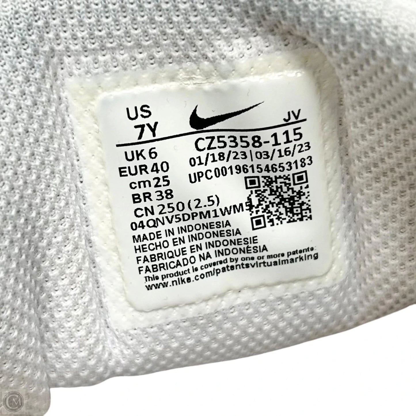 Shoes Athletic By Nike In Pink & White, Size: 8.5
