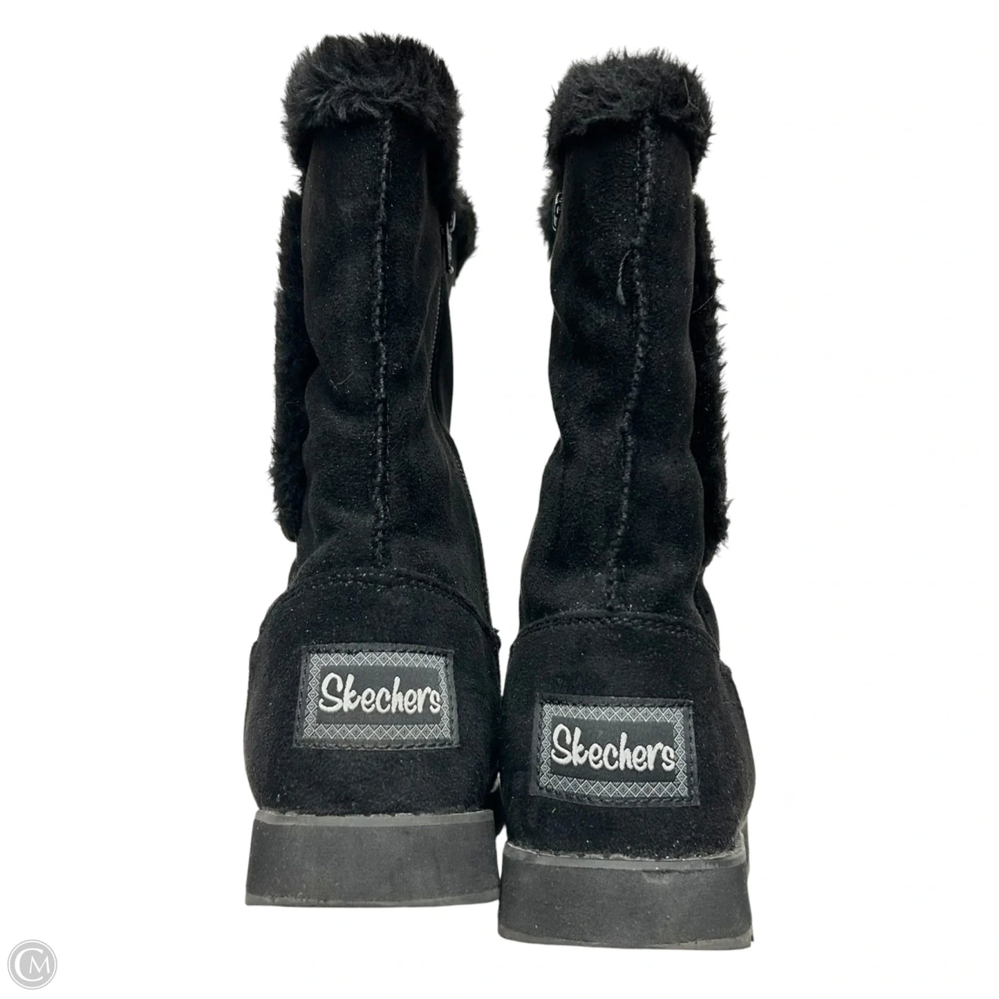 Boots Ankle Flats By Skechers In Black, Size: 6
