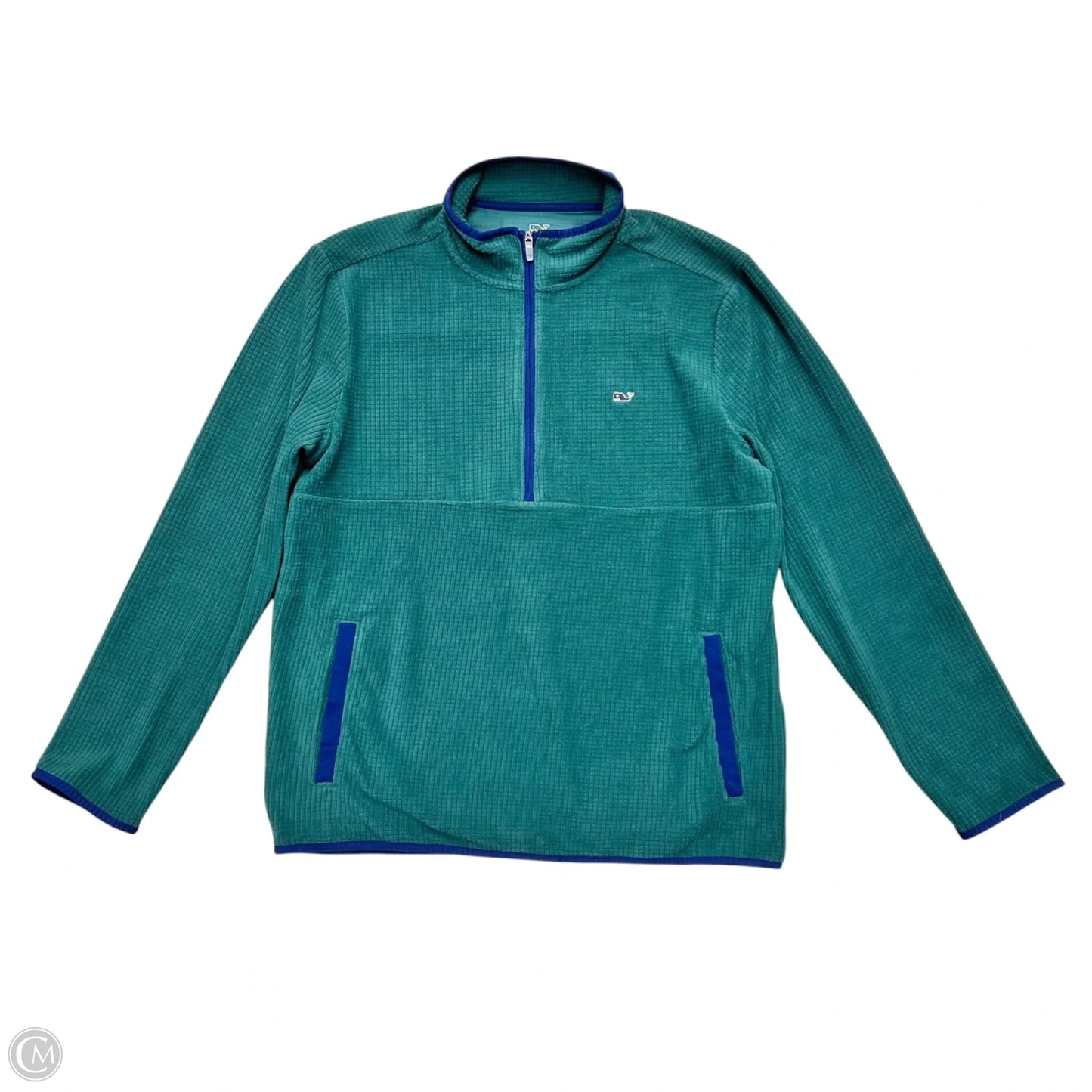 Jacket Fleece By Vineyard Vines In Green, Size: L