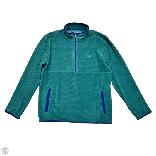 Jacket Fleece By Vineyard Vines In Green, Size: L